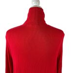 Free People  Uptown Turtle Choker-Neck Tunic Top Red Long Sleeve Asymmetrical S Photo 9