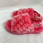 UGG  Fluff Yeah Poppy Slide Slippers Strawberry Sorbet Photo 2