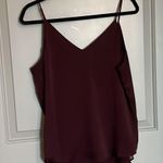 EXPRESS tank burgundy adjustable straps size medium Photo 2