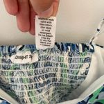 Midnight sky  M Crop Top Boning Adjustable Straps Bandana Blue Elastic Back Photo 3