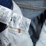 Levi's  Premium Selvedge 501 High Rise Dark Wash Blue Jeans Women's Size 25 x 30 Photo 8