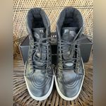 Vans water resistant Off The Wall Unisex Hi Top Black Pebble Leather Photo 6