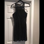 Nsr  lace halter dress. Black Photo 2