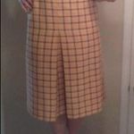 60s British plaid midi skirt Vtg Brown Size XS Photo 1