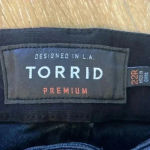 Torrid  Jeans Womens 22 Reg‎ Black Premium Stretch Bombshell Skinny Distressed Photo 1