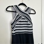 Anthropologie Maeve Black and White Skater Mini Dress Photo 2