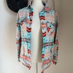 ROCK & ROLL Denim Western Shirt Jacket, Size Medium Blue Photo 0