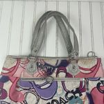 Coach Vintage Y2K Poppy Multicolor Graphic Tote Purse Photo 2