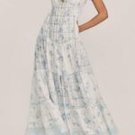 Love Shack Fancy Nessie Maxi Dress in Santa Rose River Photo 1