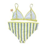 Kona Sol New  Striped 2 Piece Bikini Swimsuit Womens 2X Bottom XL Triangle Top Photo 1