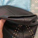 Michael Kors Aria Black Studded Shoulder Bag. Studded on handle and up sides. Photo 5