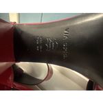 VIA SPIGA Evonne Ankle Strap Sandal In Dark Red Patent Women's Size 12 M White Photo 7