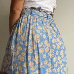 Who What Wear Blue Flower Skirt Photo 1
