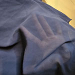 Wishful park  Y2K Boho Embroidered Navy Blue High Low Hem Blouse Photo 5