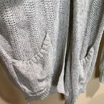 Blu Pepper  Heather Gray/Green Small Knit Cardigan Photo 3
