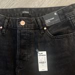 EXPRESS Relaxed Straight Low Rise Black Jeans NWT Size 4L Button Fly Photo 1