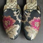 Birdies  Phoebe Floral Jacquard Slip On Flats Mule Size 7 Photo 7
