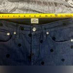 J.Crew 9" High Rise Toothpick Jeans Womens Black Polka Dot Sz 29 Photo 9