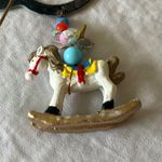 Rossy: Festive Christmas Holiday Elf & Rocking Horse Brooch Photo 8