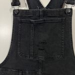 Madewell  Overalls Straight Leg in Black Stretch Denim Sz XL Photo 4