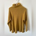 Aerie  Oversized Chenille Turtleneck Sweater Mustard Yellow Size XS Photo 2