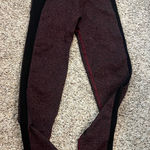 ECHT  Burgundy and Black Arise Scrunch Leggings Photo 0