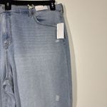 Jessica Simpson Boyfriend Jean Wide Leg Distressed Size 22W NWT Dearest Blue NWT Photo 2