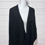 Chico's  Powell Ruana Covering Ruana Black Poncho‎ Wool Blend One Size Photo 1