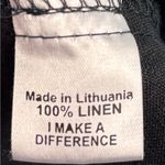 Flax  S Black Linen Tank Top -Petite Photo 2