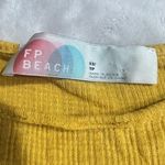 Free People Beach Sweet Lady Set Women's XS Mustard Yellow Long Sleeve Ruffle Photo 5