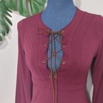 Hot Kiss  Criss Cross Tie Front Knit Top Photo 1