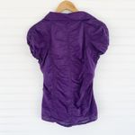 Active Basic  Button Up Purple Blouse Women’s Size L Photo 1