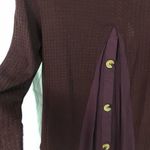 Umgee oversized maroon boho skirted sweater small Photo 3