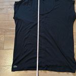 Lacoste  women's black 100% cotton t-shirt size 38 Photo 5