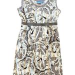 Simply Vera, Vera Wang Simply Vera Vera Wang gray and light blue floral sleeveless dress size small Photo 0