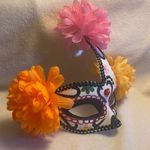 Floral Day of the Dead Mask Pink Photo 3