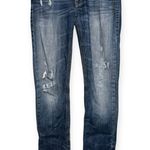 Blessed & Cursed 30 Medium Blue Embroidered Studded Forbidden Fruit Skinny Jeans Photo 1