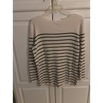 Gap  Women's Striped Boat Neck Ribbed Long Sleeve Sweater Top Size L Photo 4