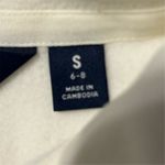 Lands' End  Women's Ivory Fleece Zip-Up Vest Size S Casual Fall Side Pockets Photo 6