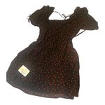 ASOS Curve Black Mini Dress with Red Accents Size 14 Photo 5