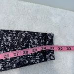 Lululemon  Shine Tight Roll Down High Rise Shimmy Shimmer Black White Sequin 10 Photo 8