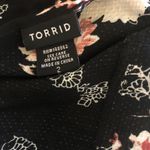 Torrid  Textured Print Blouse Flutter Short Sleeve 2X Dressy Career Business Wear Photo 7