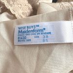 American Vintage Y2K Beige Lace Sexy Lingerie Top Silky Flowy Whimsical Blouse Womens 38 Photo 4