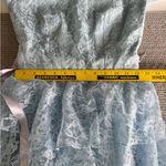 Vintage Lt Blue Lace Tiered Sweetheart Neckline Puff Sleeve Prom Formal Dress Size undefined Photo 8