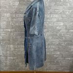 VICI Stylish Two-Tone Denim Mini Dress with attached belt Photo 3