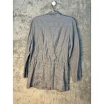Artisan NY  Linen Jacket Medium Gray Utility Lagenlook Minimalist Outdoorsy Photo 5
