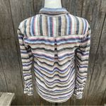 Quiksilver  Blouse Womens Linen Half Button Up Loose Fit Shirt Size XS Photo 3