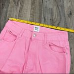 Princess Polly  hot pink coquette raw hem jeans pants Photo 3
