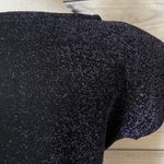 Vintage 80s / 90s Sequin Sparkly Disco Short Sleeve Blouse Multiple Size M Photo 5