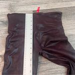 Spanx  WOMEN WINE BURGUNDY FAUX LEATHER SKINNY LEGGINGS SLIMMING SIZE SMALL #127 Photo 6